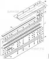 Barre de coupe 750 mm T pour Stihl HS 87 T
