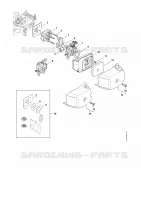 Bride intermédiaire, Filtre à air pour Stihl HS 87 T