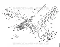 Carter de réducteur, Lame pour Stihl HS 202