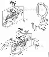 Carter de poignée pour Stihl MS 290-Z
