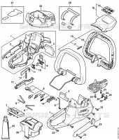 Carter moteur, module électronique pour Stihl HSA 56