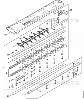 Barre de coupe 600 mm R pour Stihl HSA 94 R