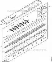 Barre de coupe 750 mm R pour Stihl HSA 94 R
