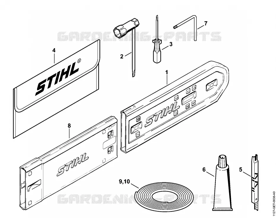 Outils, Accessoires optionnels Stihl Tronçonneuses Tronçonneuses Tronçonneuses thermiques MS MS 310  MS 310