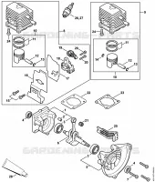 Carter, Cylindre pour Stihl HL 75 K