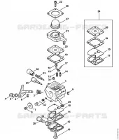 Carburateur 4137/22 pour Stihl HL 75