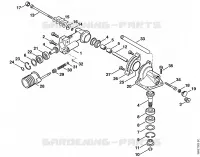 Engrenage d'angle 0°   90° (24.2005) pour Stihl HL 75