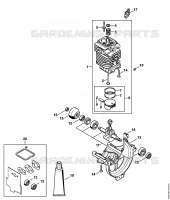 Cylindre, Carter inférieur pour Stihl HL 95