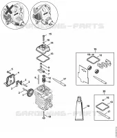 Distribution par ou commande à soupapes pour Stihl HL 95