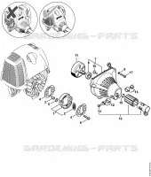 Embrayage, Carter de ventilateur pour Stihl HL 95