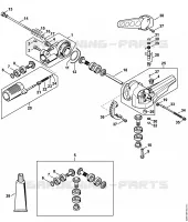 Réducteur de renvoi à angle réglable sur 135° pour Stihl HL 95