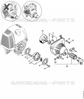 Embrayage, Carter de ventilateur pour Stihl HL 95 K