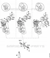 Cylindre, Silencieux pour Stihl MS 311-Z