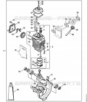 Bloc moteur Ø 40 mm pour Stihl HL 100 K