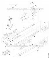 Carter de poignée, Tube complet pour Stihl HLA 56