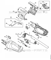 Carter de poignée, recouvrement pour Stihl HLA 85