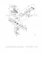 Moteur électrique, Carter moteur, Poignée de commande pour Stihl HLA 135