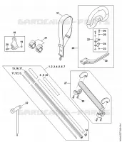 Tube complet, Réducteur pour Stihl HLA 135 K