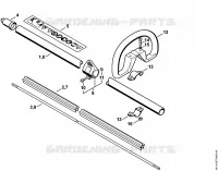 Tube complet, Poignée circulaire pour Stihl HLE 71 K