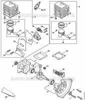 Carter, Cylindre pour Stihl FH 75