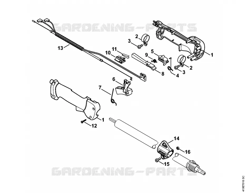 Poignée Stihl Machines spéciales Machines spéciales Machines spéciales à moteurs SP 85  SP 85