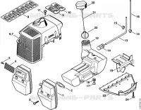 Silencieux, Capot pour Stihl SP 400