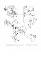 Moteur électrique, Carter moteur, Poignée de commande pour Stihl RGA 140