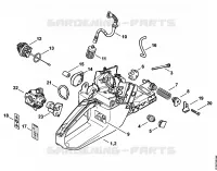 Carter de réservoir pour Stihl MS 341