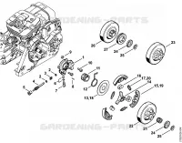 Pompe à huile, Embrayage pour Stihl MS 341
