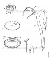 Capot protecteur, Outils, Accessoires optionnels pour Stihl FT 100