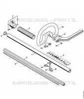 Tube complet, Poignée circulaire pour Stihl FT 100