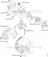 Couples de serrage pour Stihl SR 200-D
