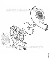 Carter de turbine, Turbine pour Stihl SR 200