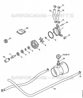 Pompe de dosage pour Stihl SR 200