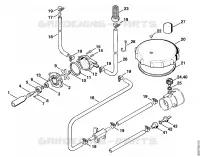 Pompe de dosage pour Stihl SR 320