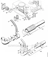 Dispositif de poudrage et de granulation pour Stihl SR 400