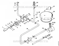Pompe de dosage pour Stihl SR 400