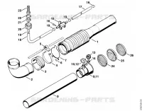 Tuyau souple, Buse ULV pour Stihl SR 340