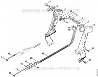 Poignée de commande (46.2001) pour Stihl SR 420