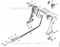 Poignée de commande pour Stihl SR 420