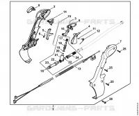 Poignée de commande pour Stihl SR 430