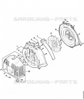 Carter de turbine, Capot pour Stihl SR 450