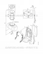 Plaque dorsale, Réservoir à liquide pour Stihl SR 450