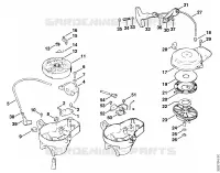 Dispositif d'allumage, Dispositif de lancement pour Stihl BG 17