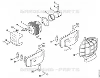 Cylindre, Piston pour Stihl SG 17 L