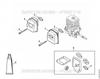 Silencieux pour Stihl KM 55