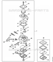 Carburateur C1Q S265 pour Stihl KM 55 R