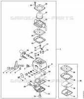 Carburateur C1Q S66 pour Stihl KM 55 R