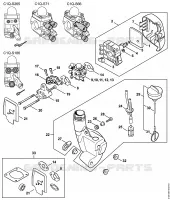 Filtre à air, Réservoir d'essence KM 55 R pour Stihl KM 55 R