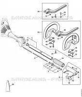 Tube complet, Poignée circulaire pour Stihl KM 55 R